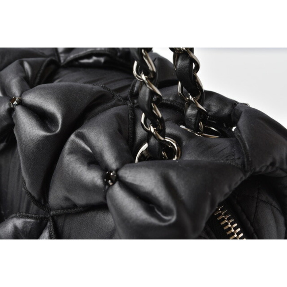 CHANEL Shoulder Bag Nylon Ribbon Black - Picture 7 of 14